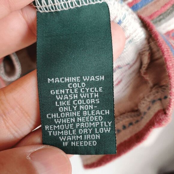 LRL Ralph Lauren Women's Lightweight Long Sleeve Hoodie Aztec V-neck Large L - Picture 3 of 7